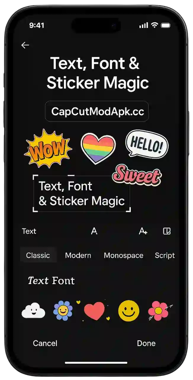 Text, Font & Sticker Magic
